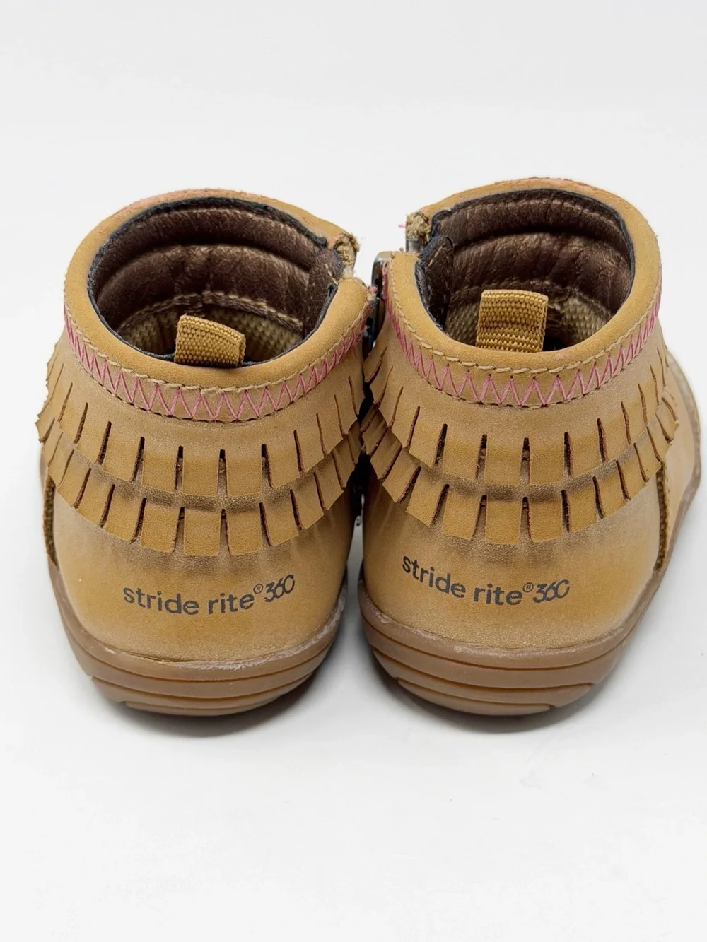 Stride Rite 360 Bianca Moccasin Tan Bootie size 5